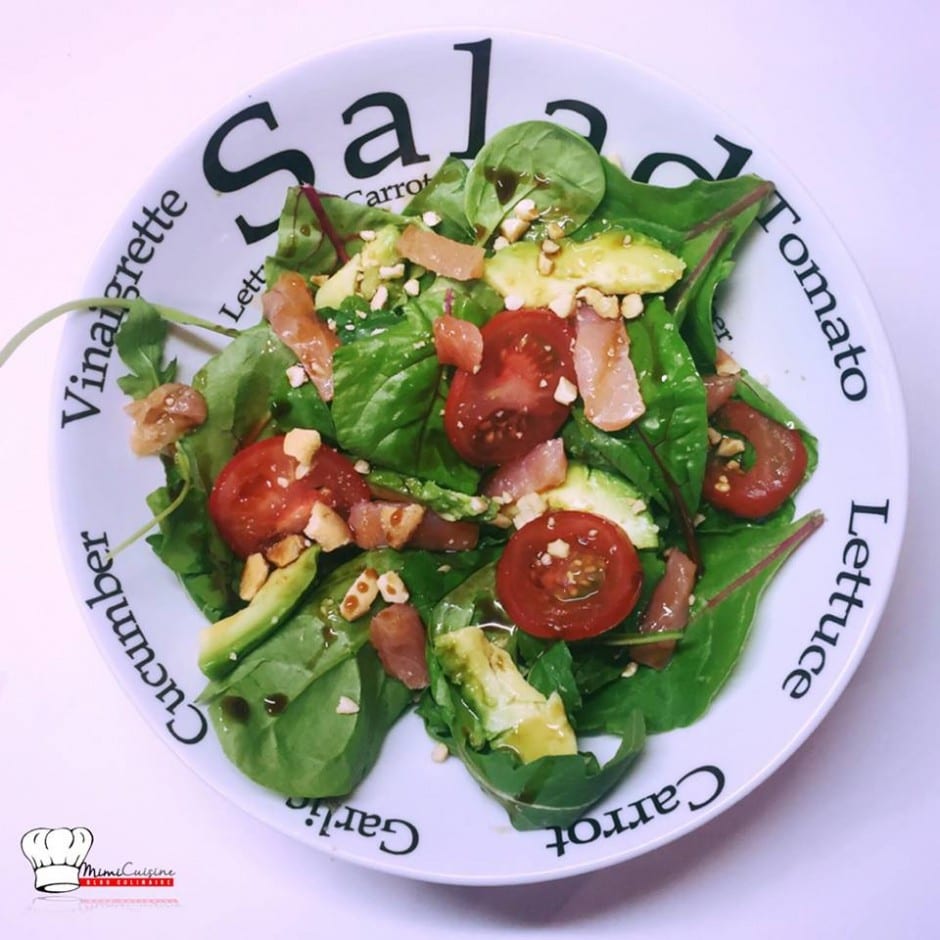 Salade Saumon Avocat Tomate Et Noix De Cajou Mimi Cuisine