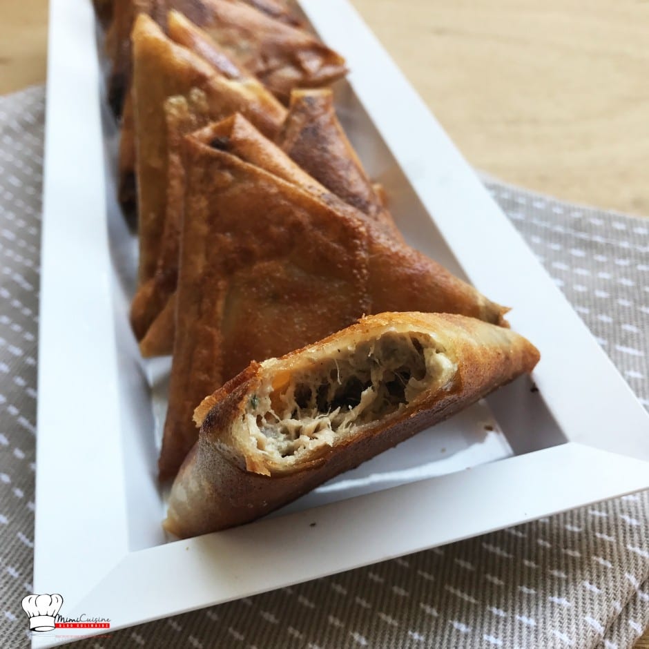 samoussa thon boursin - samoussa recette thon