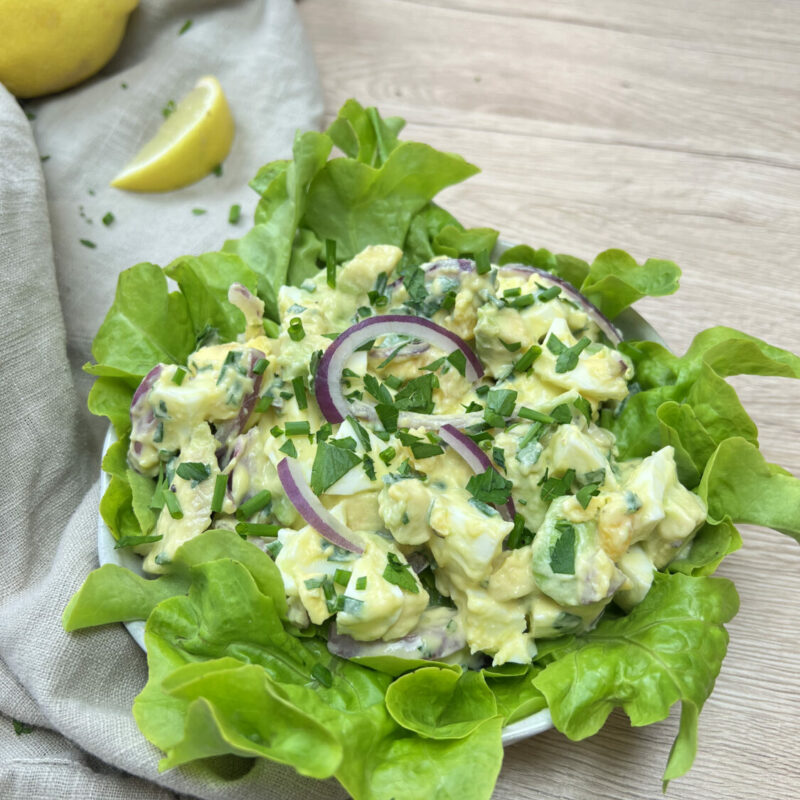 salade d'oeuf à l'avocat