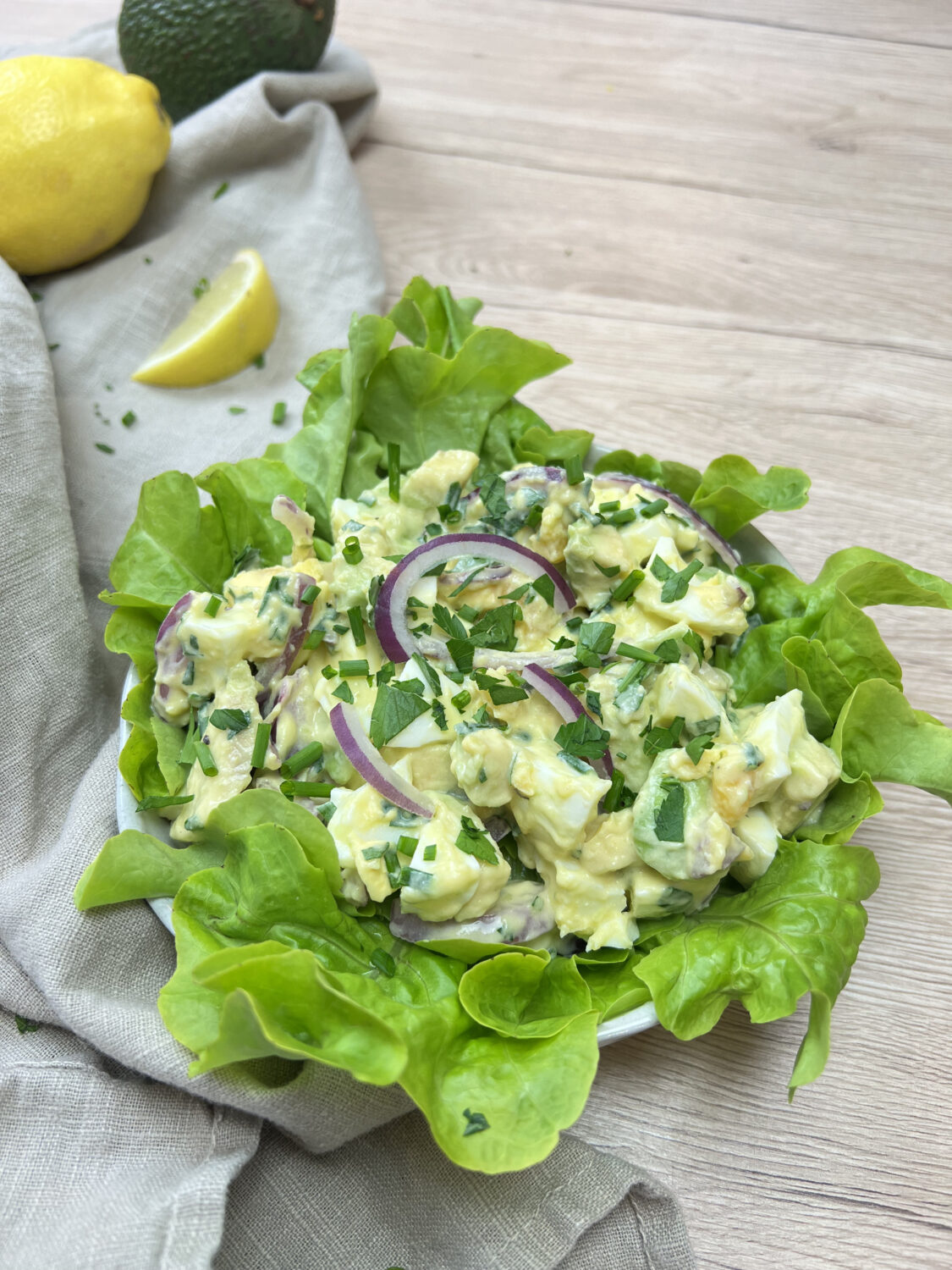 Salade d’oeuf à l’avocat