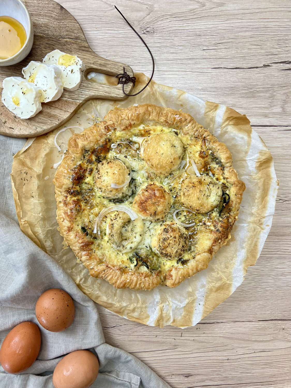 Tarte courgette chèvre