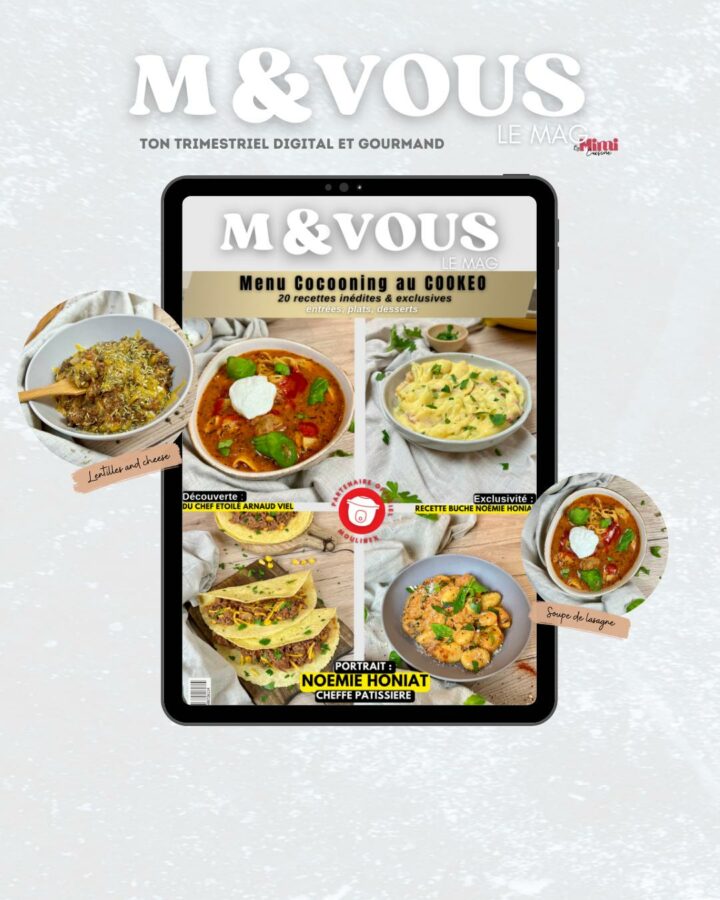 m&vous le mag menu cocooning au Cookeo