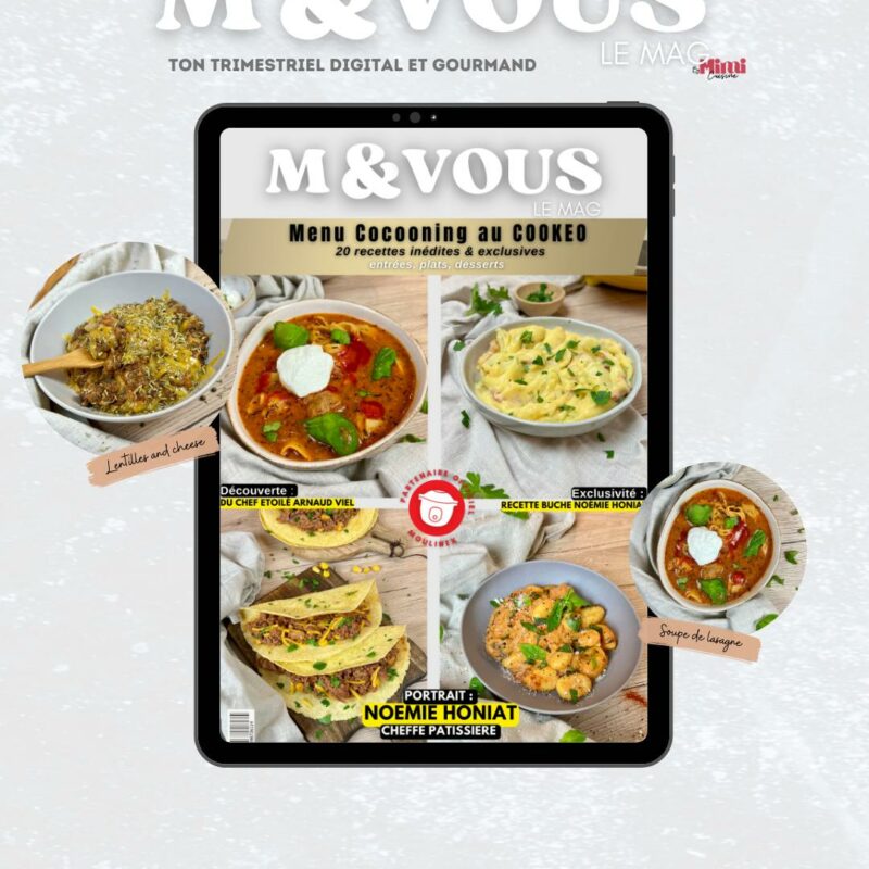 m&vous le mag menu cocooning au Cookeo